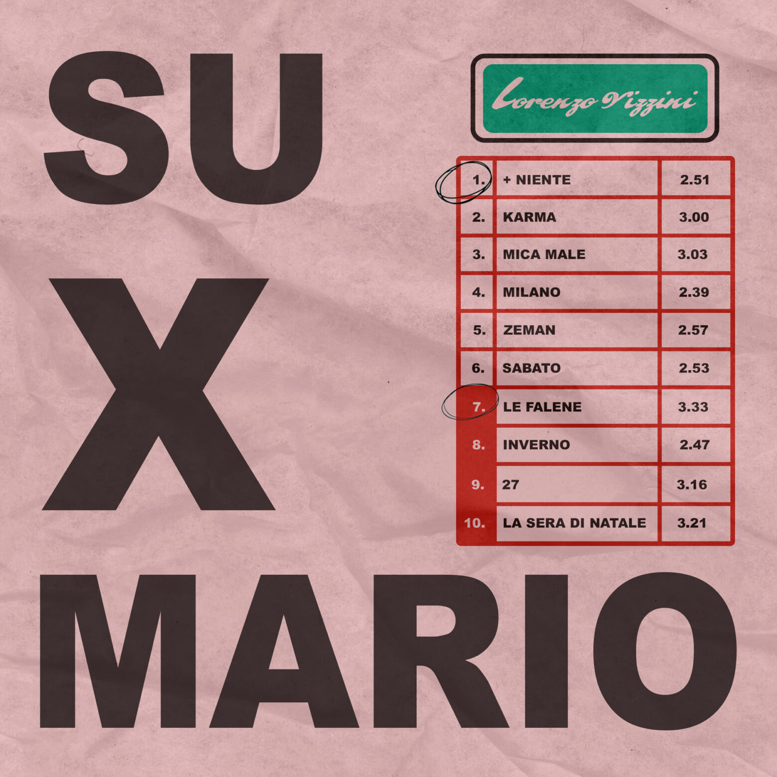 SUXMARIO è il nuovo album di Lorenzo Vizzini