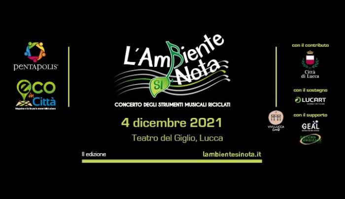 L’Ambiente SI Nota: il 4 dicembre a Lucca il Concerto degli strumenti musicali riciclati