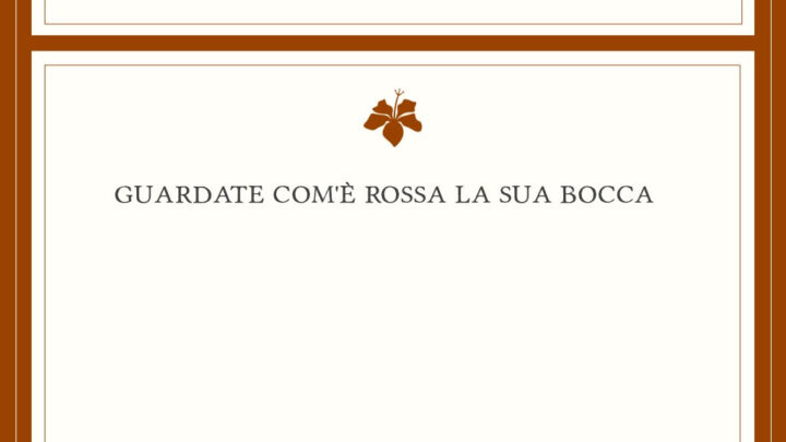 “Guardate com’è rossa la sua bocca” il nuovo album di Fabio Cinti e Alessandro Russo